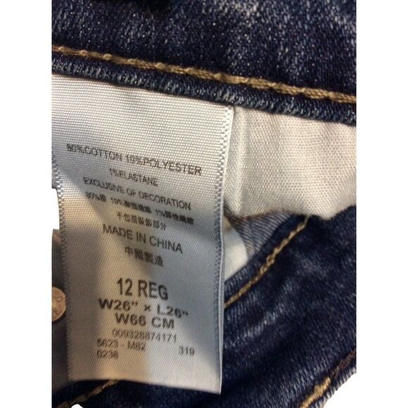 LEVI Adjustable Waist 511 Slim W26*L26 12 Blue Cotton/Polyester - Picture 4 of 4